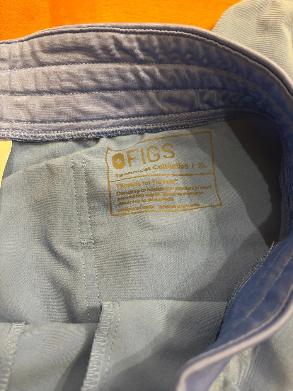 Figs Ceil Blue jogger Scrub Set - size XL
